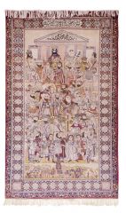 Carpet-Qajar Portrait - Discover Islamic Art - Virtual Museum