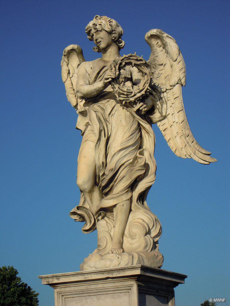 File:Angelo con la corona di spine-Ponte Sant Angelo.jpg