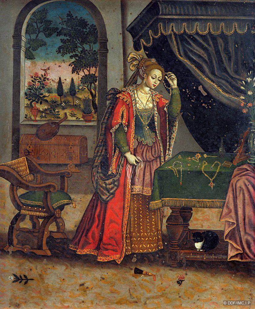 Saint Mary Magdalene renouncing worldly vanities - Discover