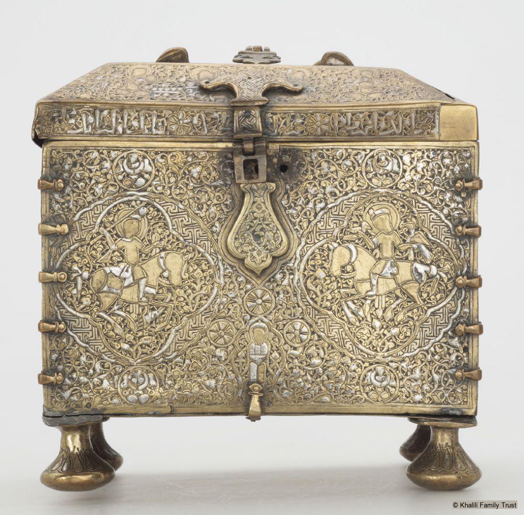 Casket with the remains of a combination lock - Discover Islamic Art ...