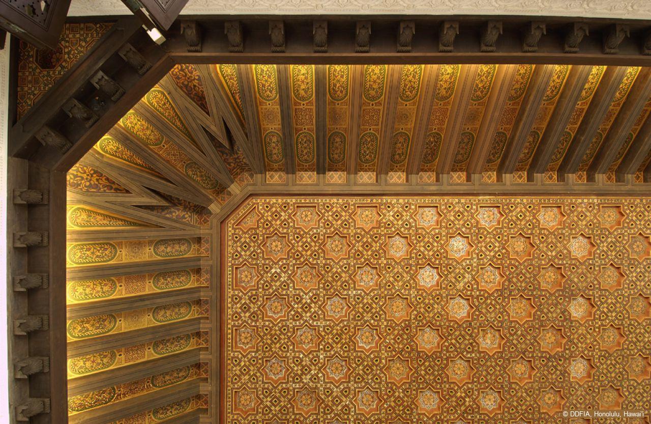 Ceiling, custom-made for Shangri La's living room - Discover Islamic ...